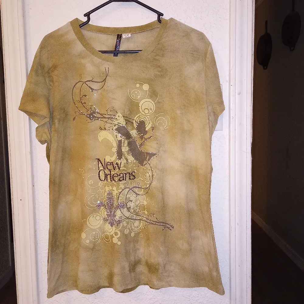 🐮 🐄 New Orleans Beaded T-Shirt - Picture 3 of 6